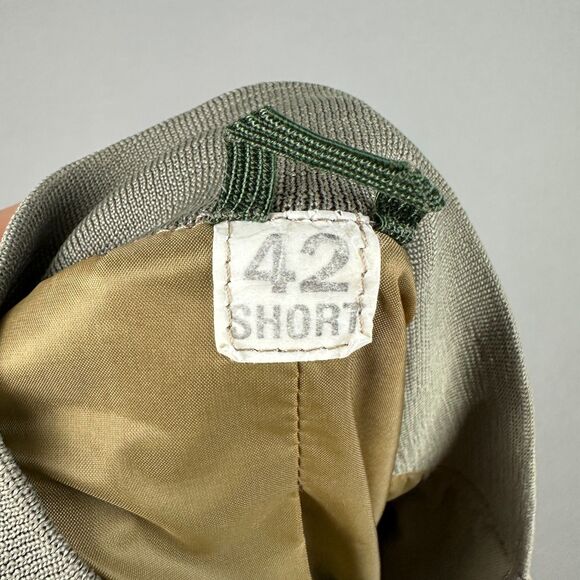 Neptune Garment Co Mens 42 Short Bomber Jacket Green YKK Military USMC USA - Picture 5 of 6